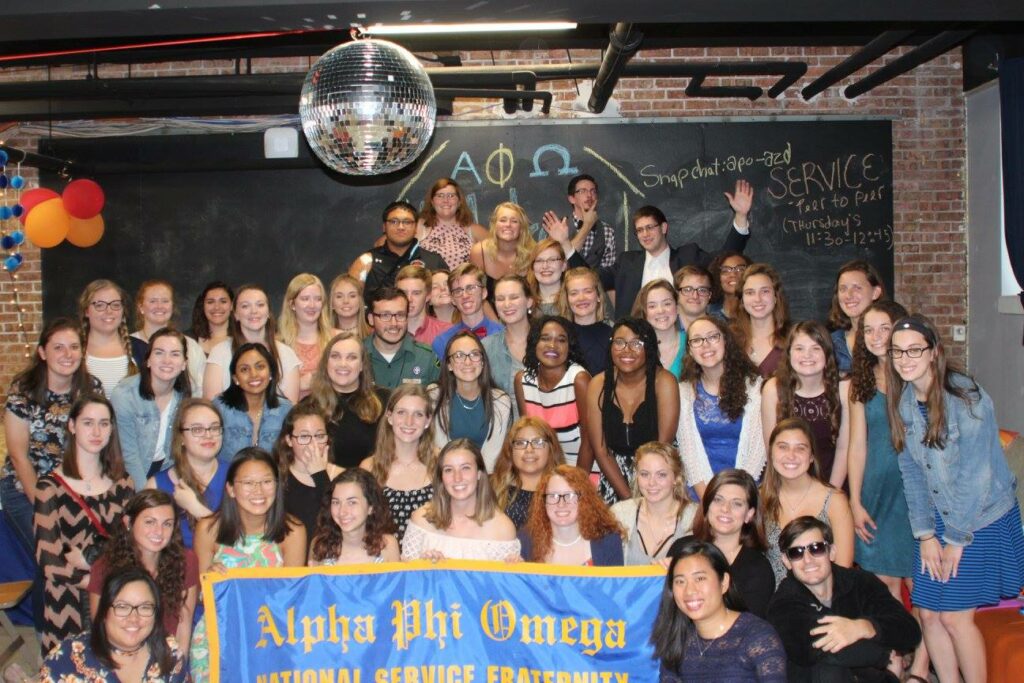 The Alpha Zeta Delta chapter of Alpha Phi Omega at Lake Forest College.